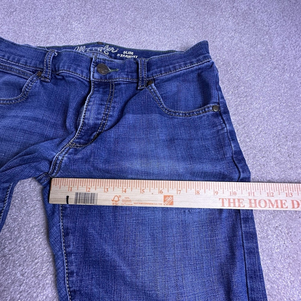 Wrangler Retro Jeans Mens 32x36 *32x33* Blue Slim Straight - Picture 9 of 11